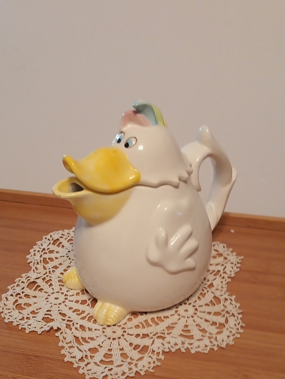 Vintage Fitz and Floyd Gooney Bird Teapot Made In 1980